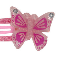 Pink Butterfly Charm Hair Clip HCG191-23
