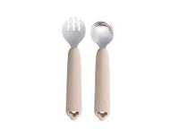 Cherub Baby Silicone Fork and Spoon