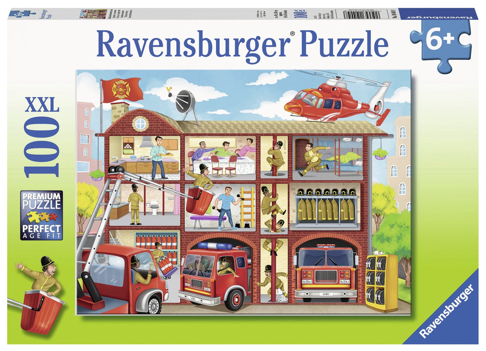 RAVENSBURGER 100 PUZZLE Firehouse Frenzy 104048