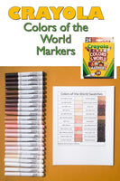 Crayola Colours of the World Markers 24 Pack
